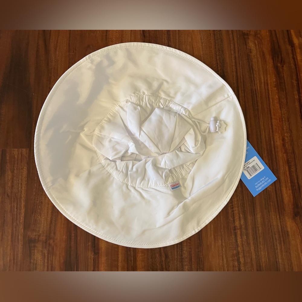 Rufflebutts White Sunhat 12-24m